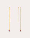 Drop Pink Gold Earrings