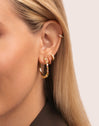 Single Hoop Earring Cleo S Gold Plated
