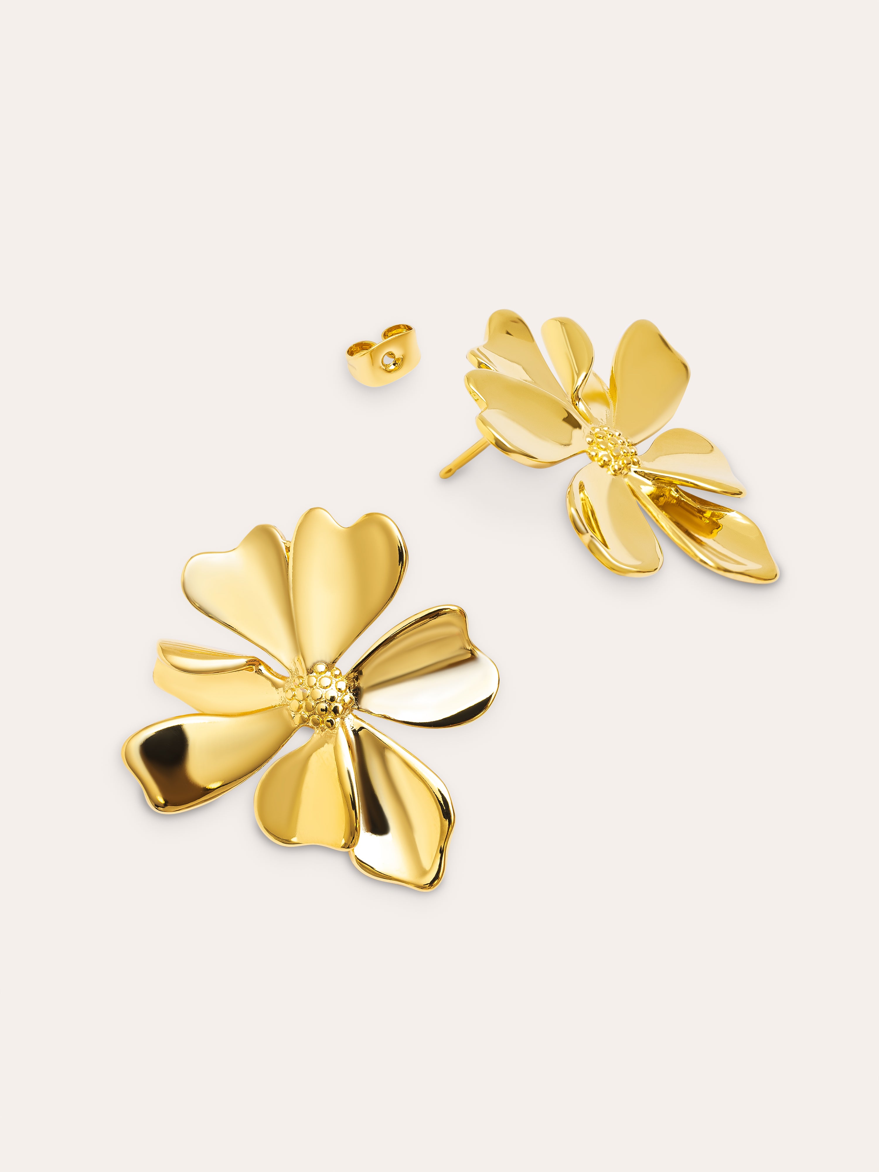 Flower Spring Gold Earrings