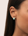 Pendientes Gota Enamel Alea Acero Baño Oro