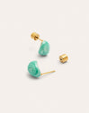 Pendientes Gota Enamel Alea Acero Baño Oro