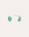 Pendientes Gota Enamel Alea Acero Baño Oro