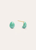 Alea Drop Enamel Stainless Steel Gold Earrings 