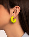 Gummy Lime Stainless Steel Earrings