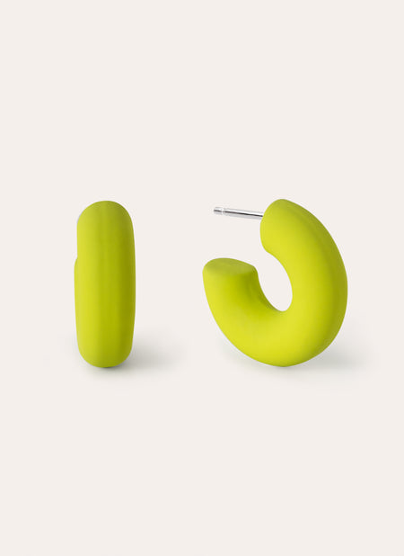Gummy Lime Stainless Steel Earrings