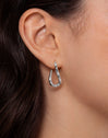 Organic Hook Stainless Steel Hoop Earrings