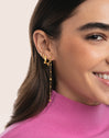 Single Hoop Earring Cleo S Gold Plated