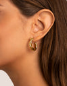 Lina Stainless Steel Gold Earrings