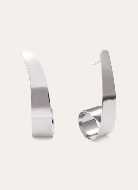 Long Shell Earrings Steel