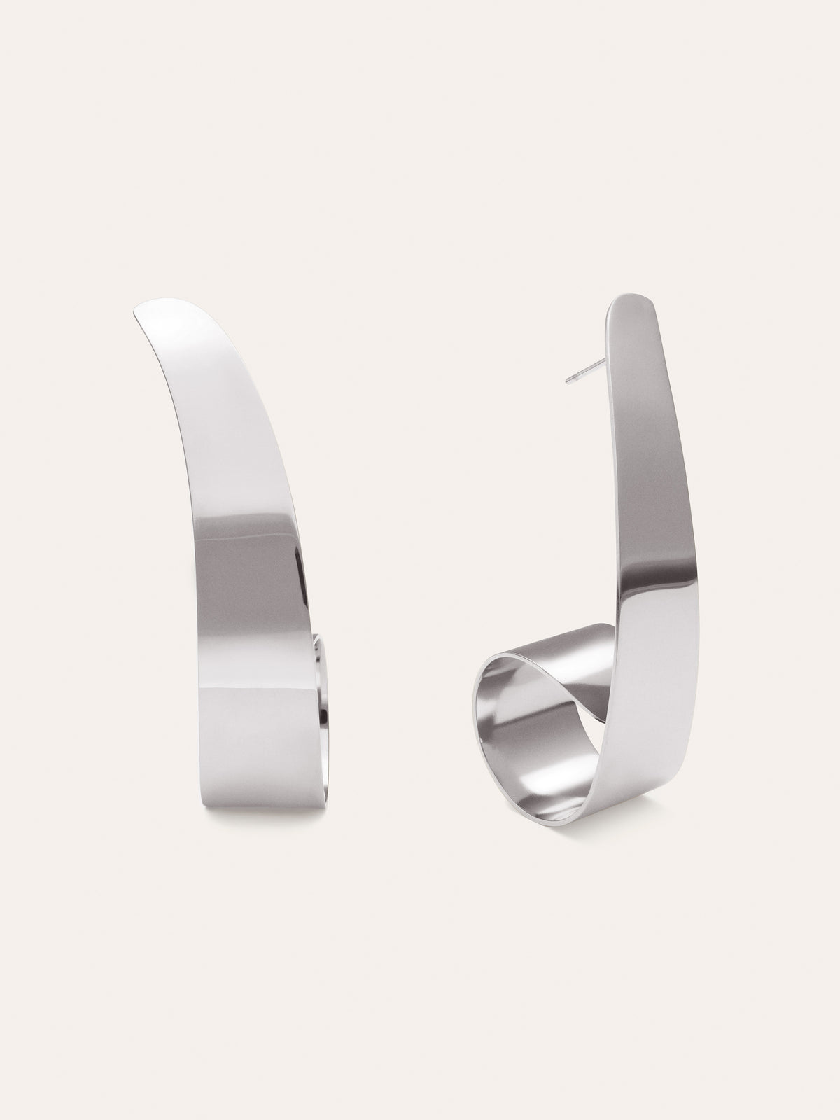 Long Shell Earrings Steel
