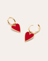 Lovely Heart Gold Earrings 