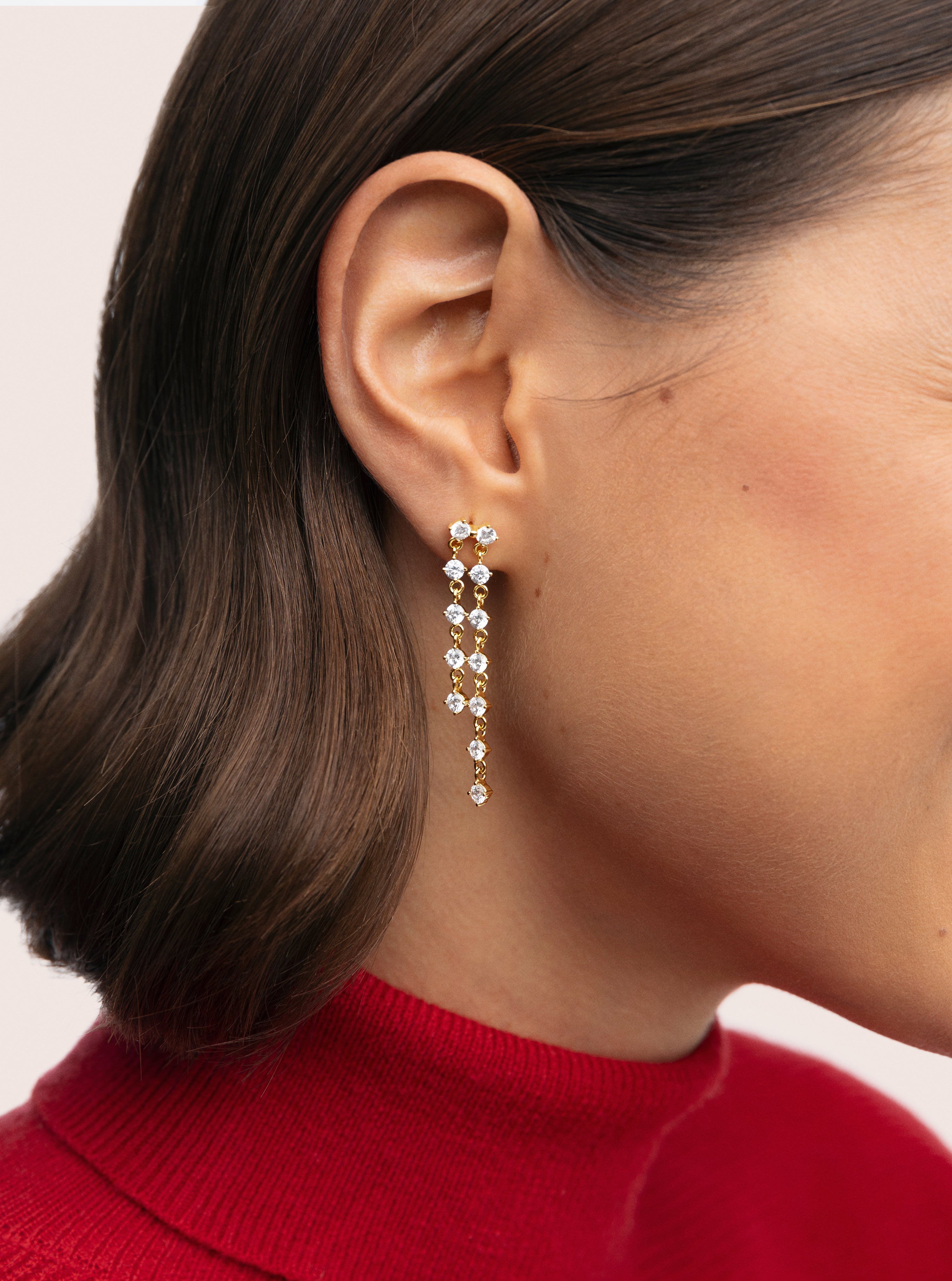 Pendientes Long Scarlett Baño Oro