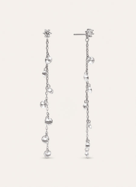 Pendientes Long Spark Plata
