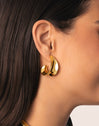 Pendientes Lucy Acero Baño Oro