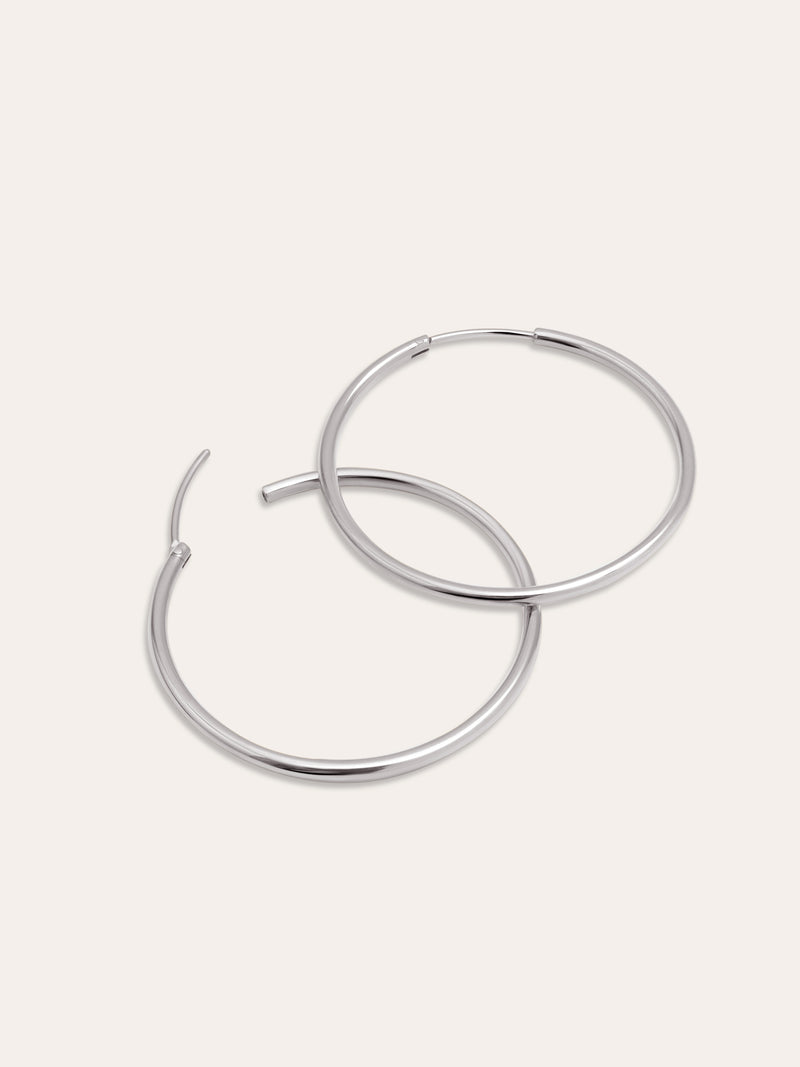 Pendientes Aro Maria L  Acero
