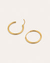 Maria M Hoops Stainless Steel Gold 