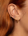 Star Spark Lavender Gold Single Earring