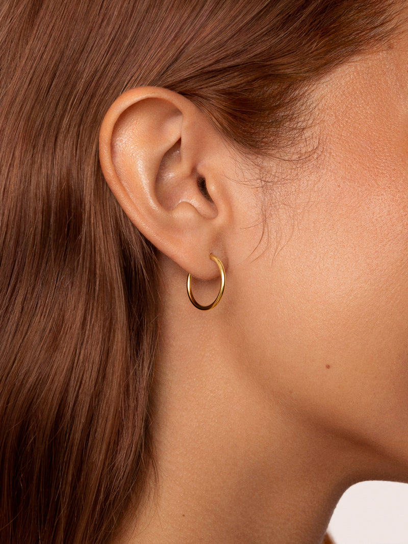 Maria S Stainless Steel Gold Earrings 