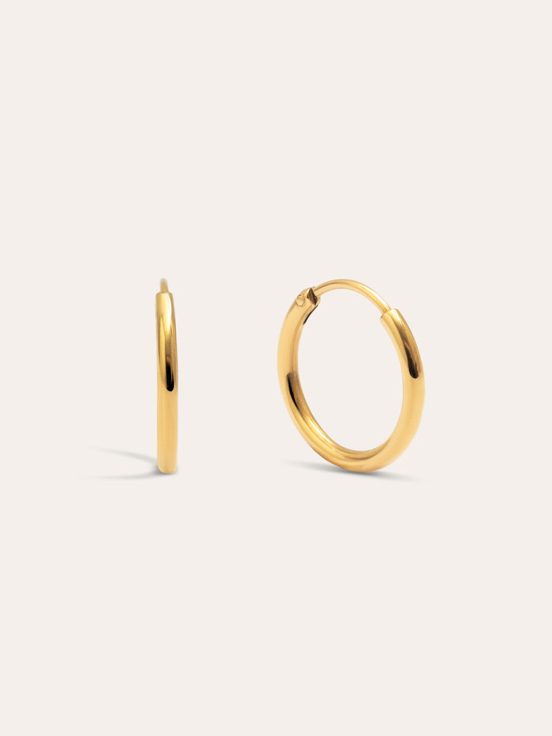 Maria S Stainless Steel Gold Earrings 
