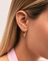 Pendientes Midnight Sky Baño Oro - puesto en modelo
