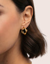 Mini Infinity Stainless Steel Gold Earrings