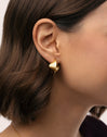 Mini Infinity Stainless Steel Gold Earrings