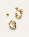 Mini Infinity Stainless Steel Gold Earrings