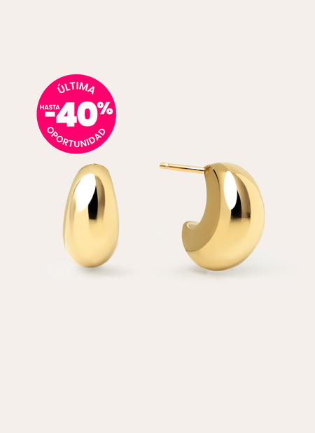 Pendientes Rain Baño Oro