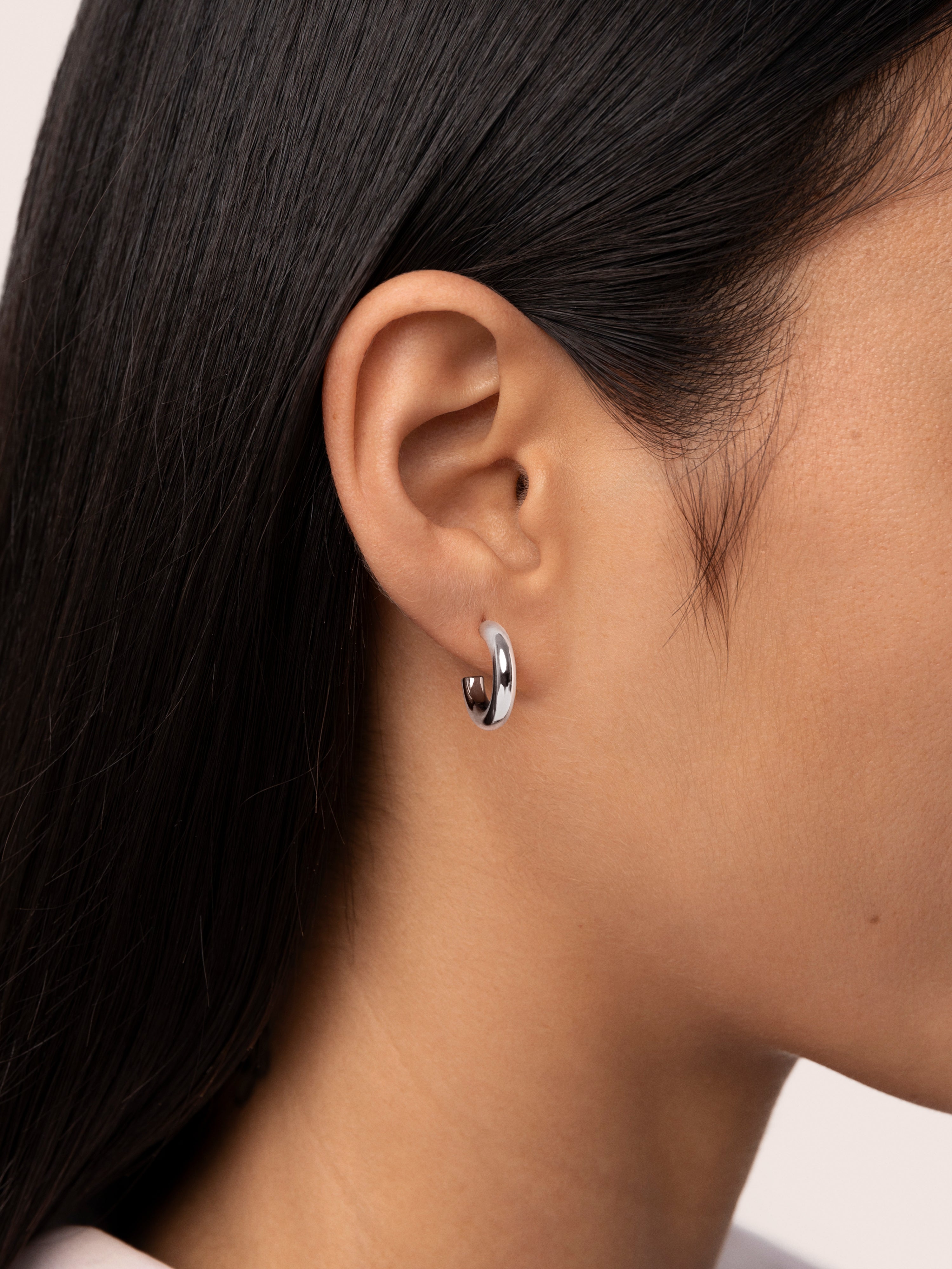 Nairo Stainless Steel Gold Hoop Earrings