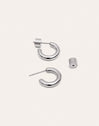 Nairo Stainless Steel Gold Hoop Earrings