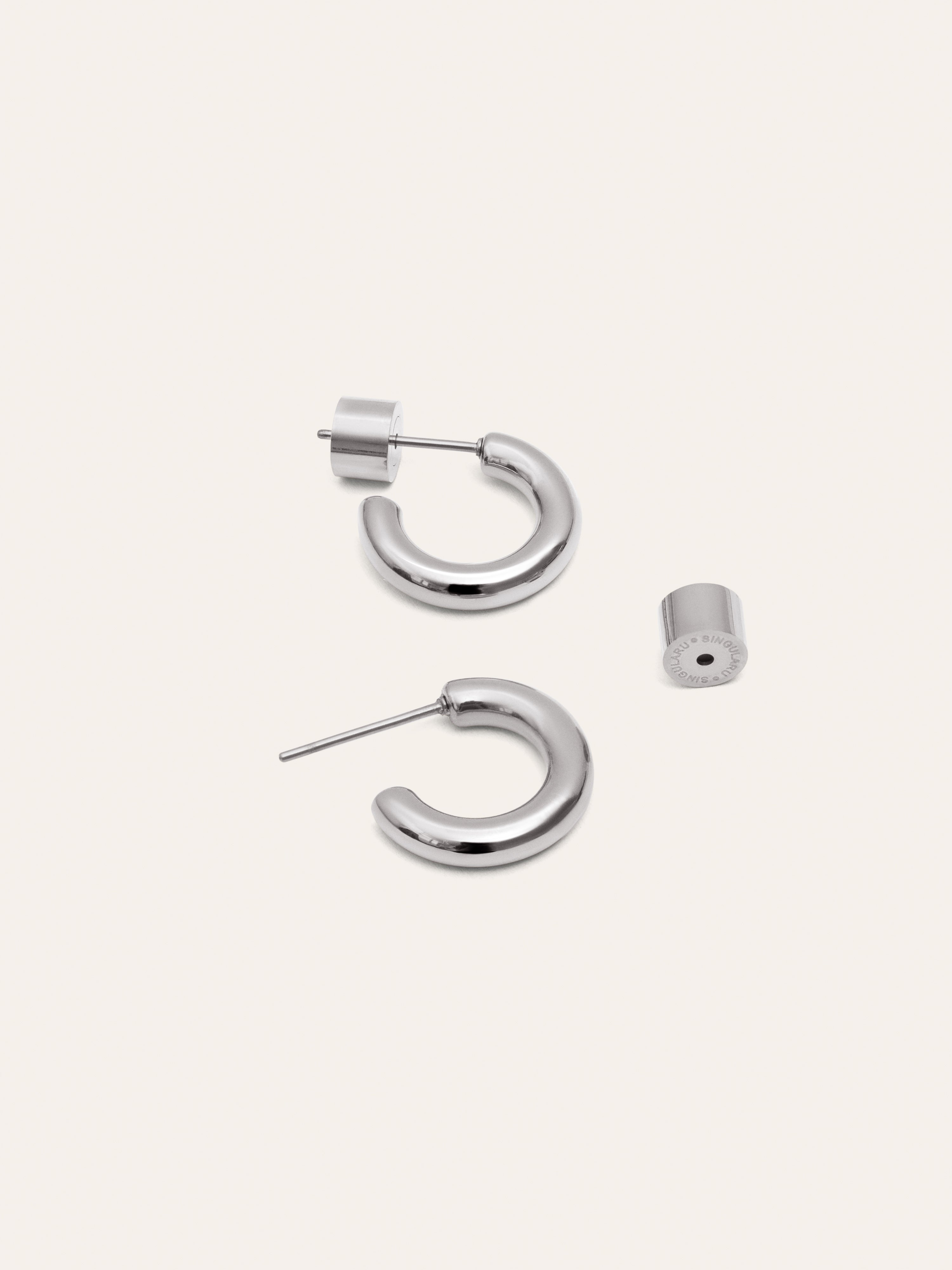 Nairo Stainless Steel Gold Hoop Earrings