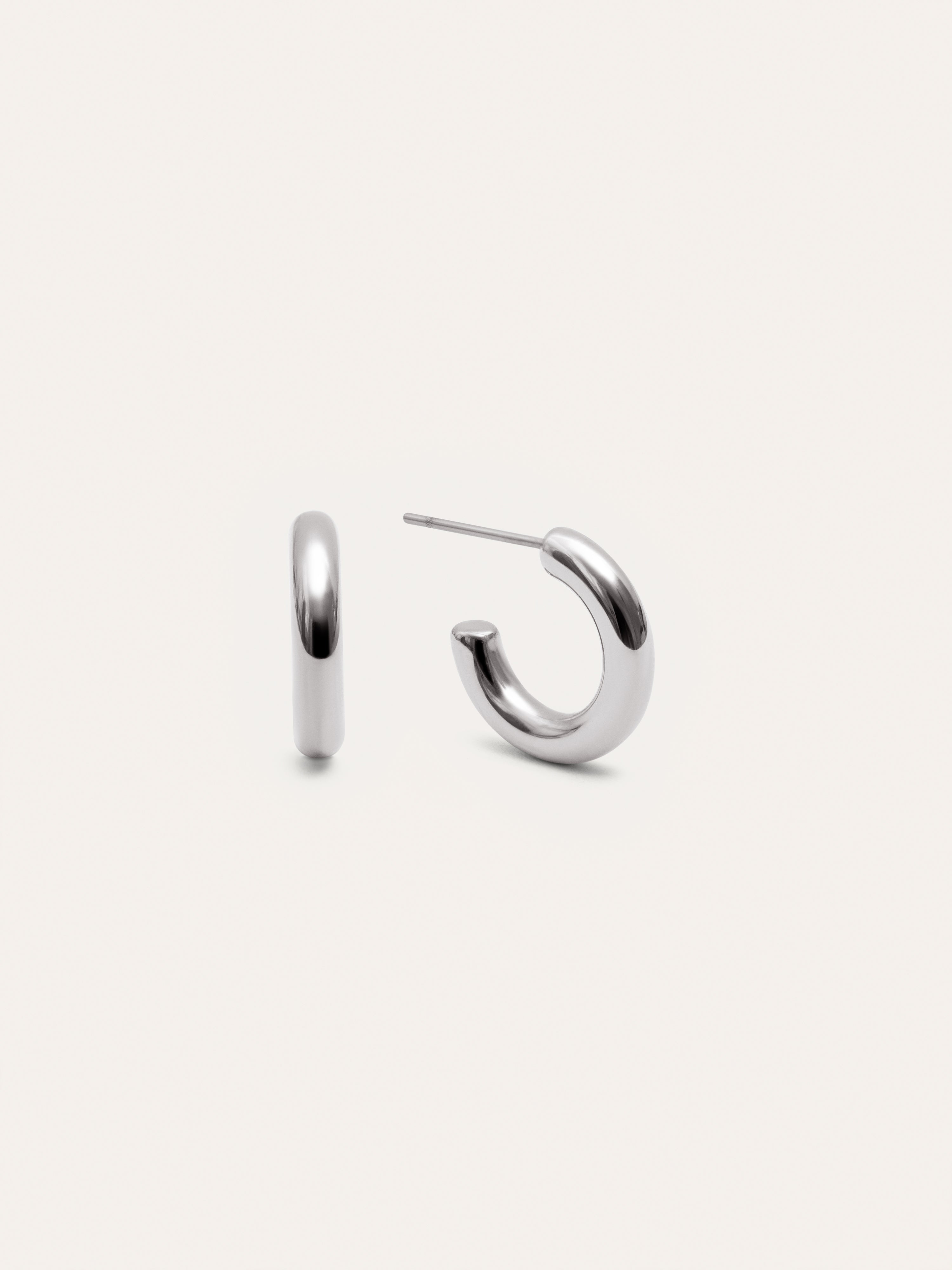 Nairo Stainless Steel Gold Hoop Earrings