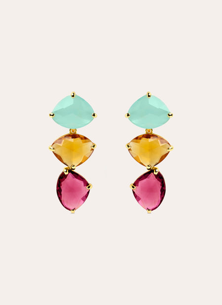 Narciso Drop Gold Earrings 