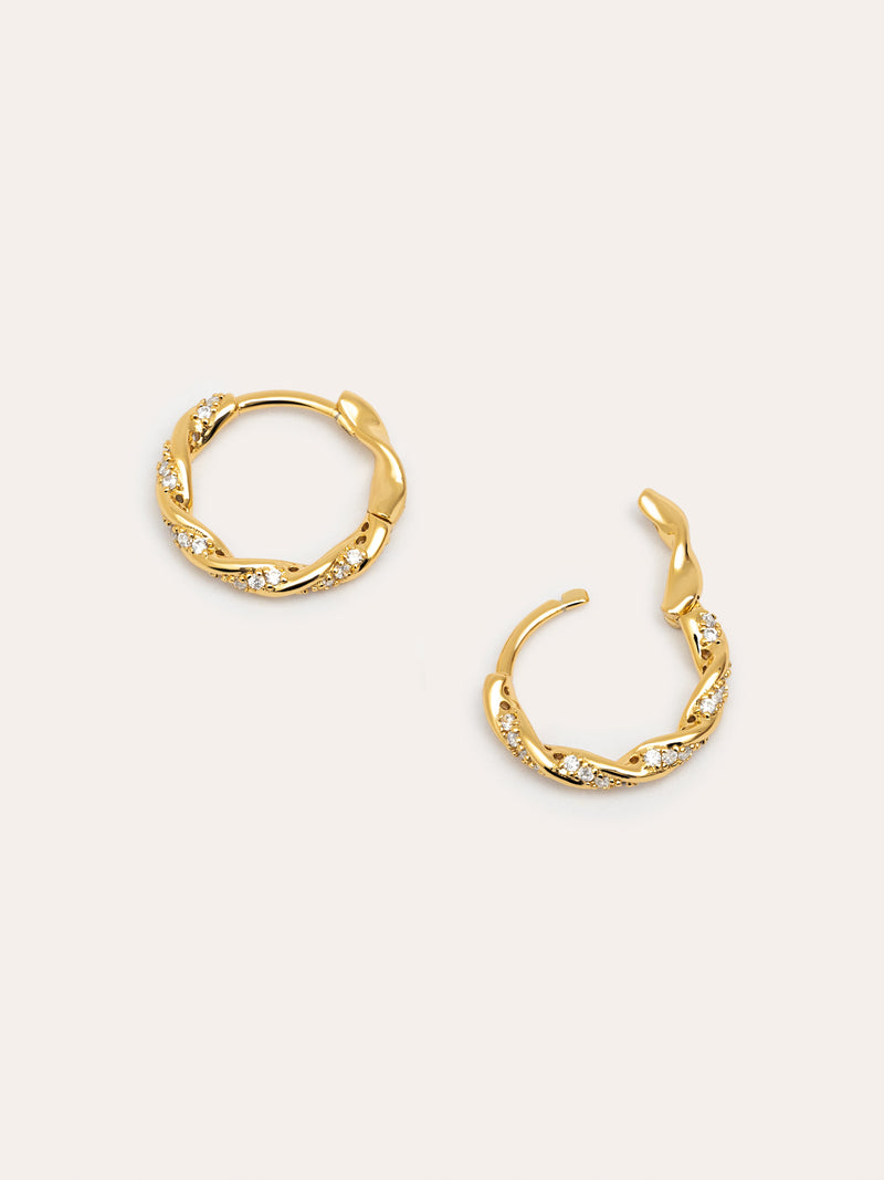 Pendientes Aro Naval Baño Oro