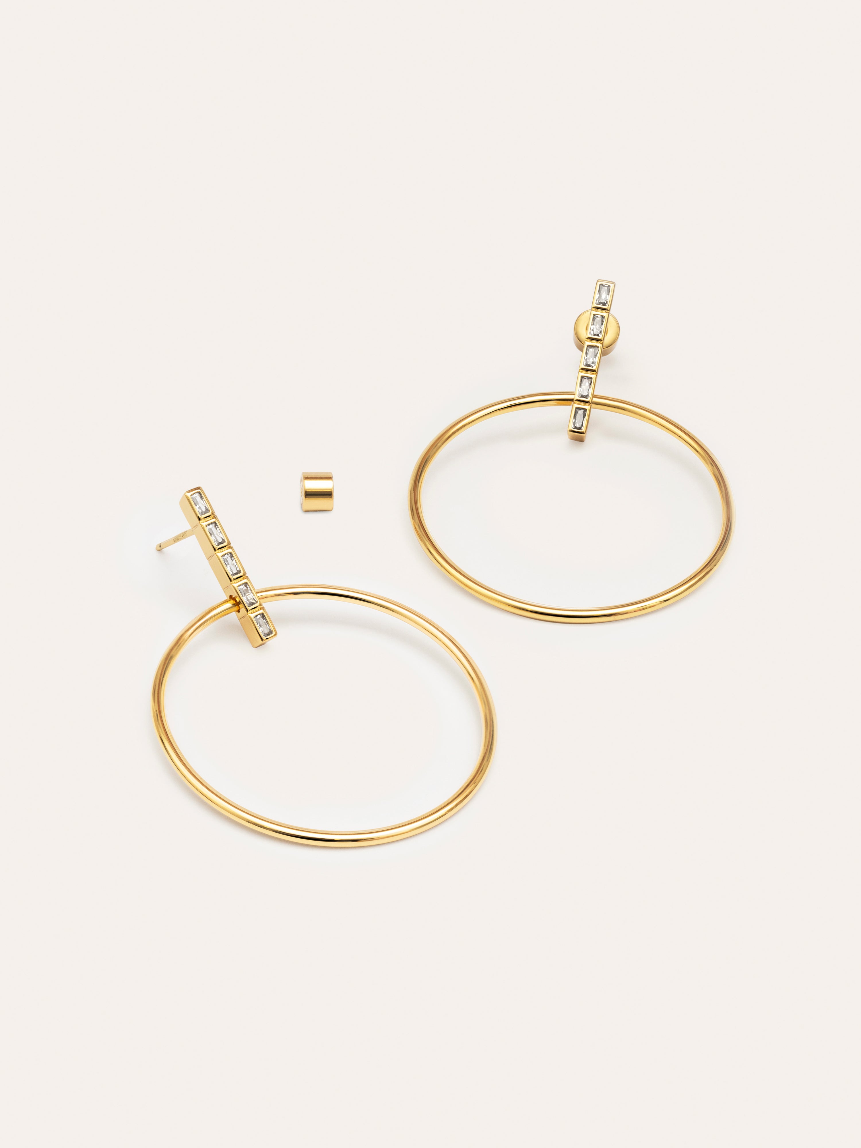 Ophelia Stainless Steel Gold Earrings 