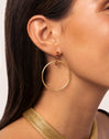 Ophelia Pink  Stainless Steel Gold Earrings