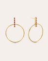 Ophelia Pink  Stainless Steel Gold Earrings