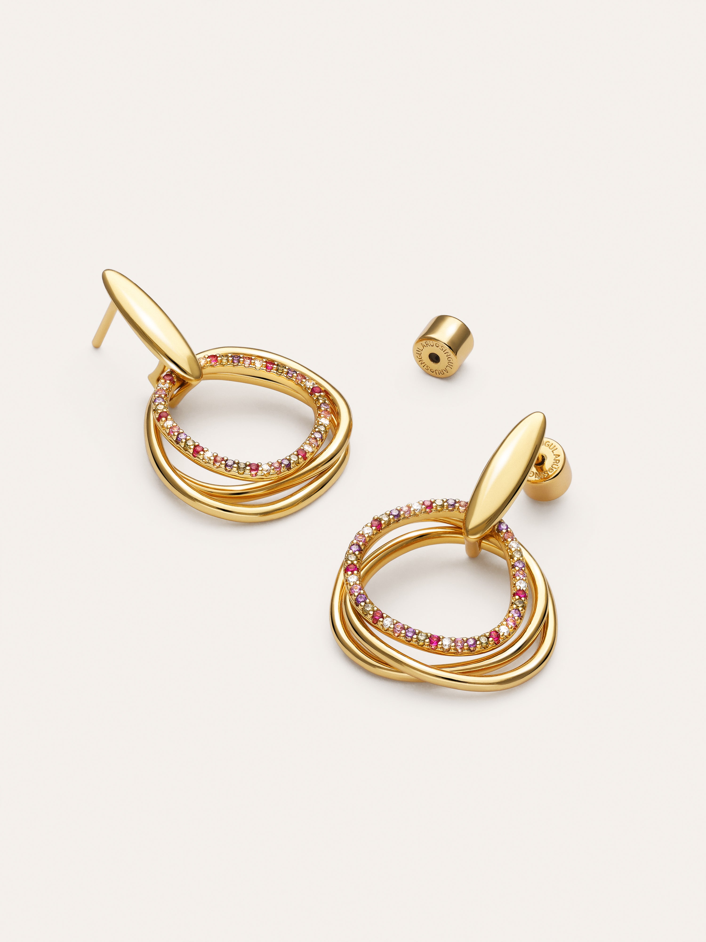 Oria Colors Gold Earrings