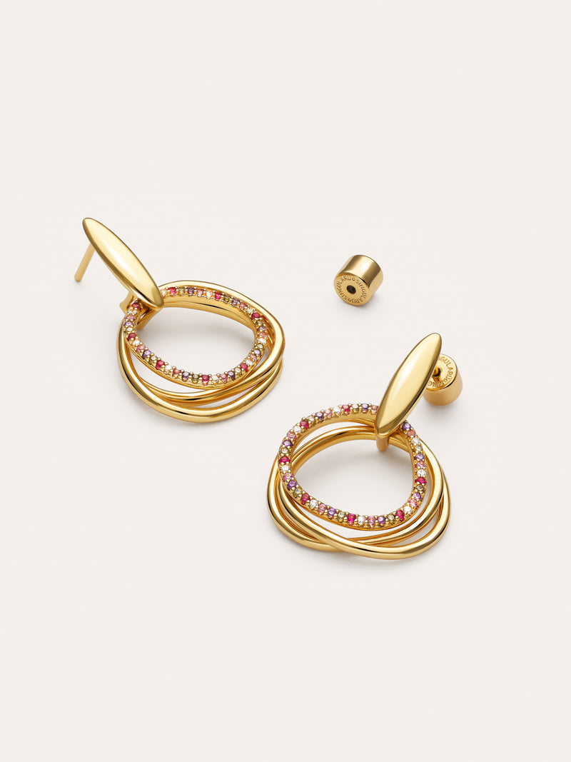 Pendientes Oria Colors Baño Oro