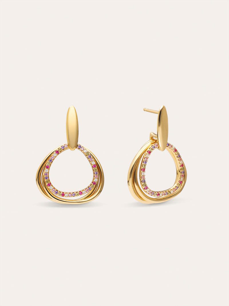 Pendientes Oria Colors Baño Oro