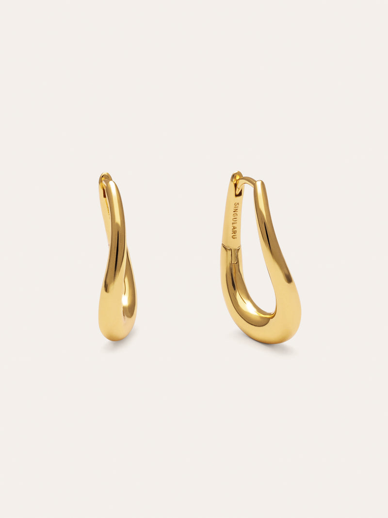 Pendientes Aro Paloma Baño Oro