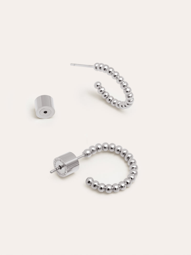 Pebble Dots S Stainless Steel Earrings