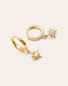 Pendientes Polar Star Baño Oro
