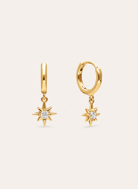 Polar Star Gold-Plated Earrings