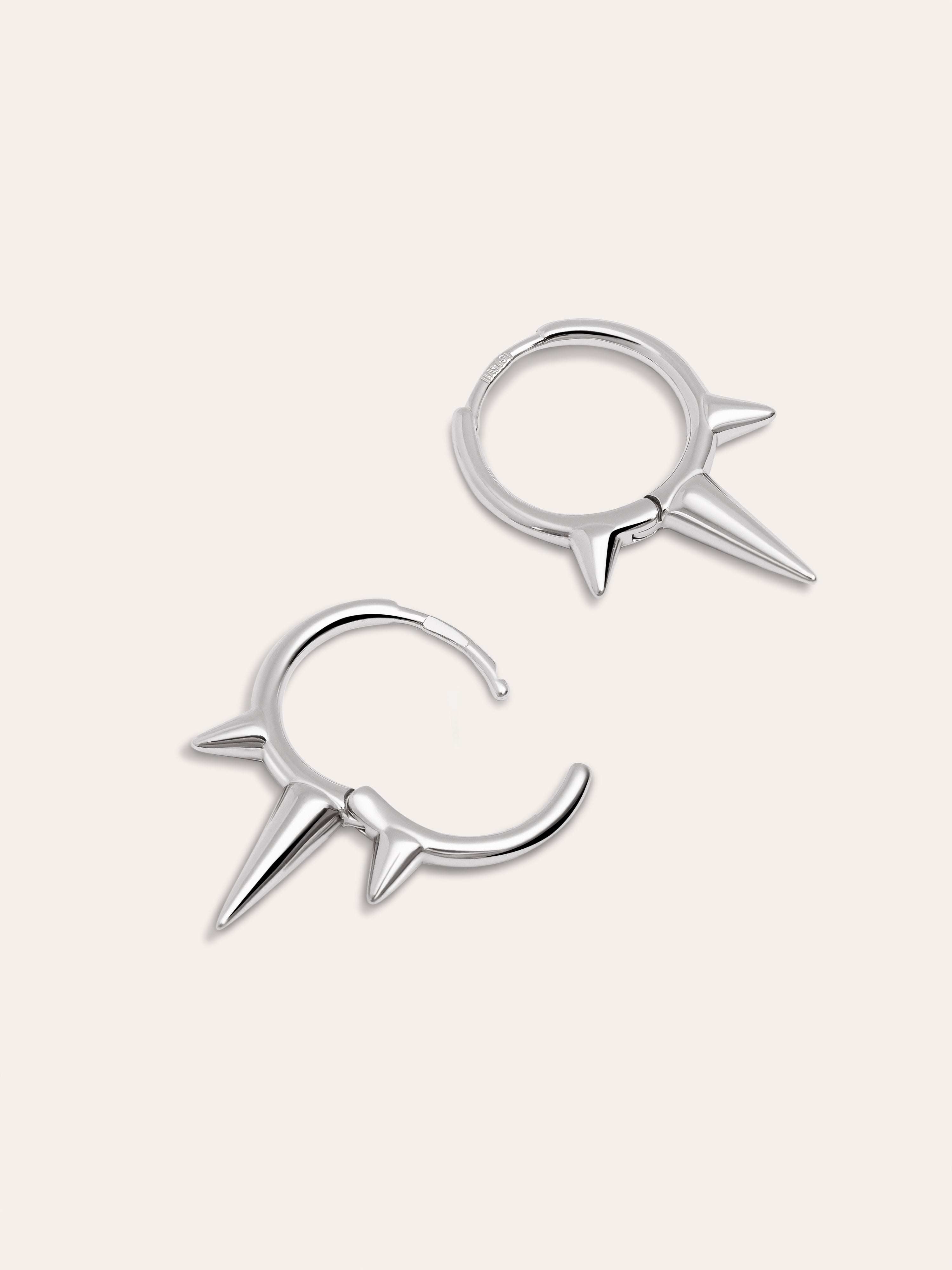 Rolling Silver Earrings