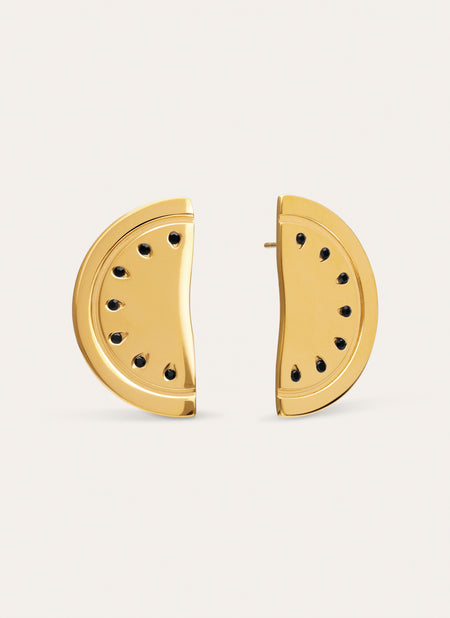 Watermelon Earrings Steel Gold Plated