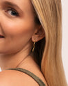 Snake Stainless Steel Gold Earrings