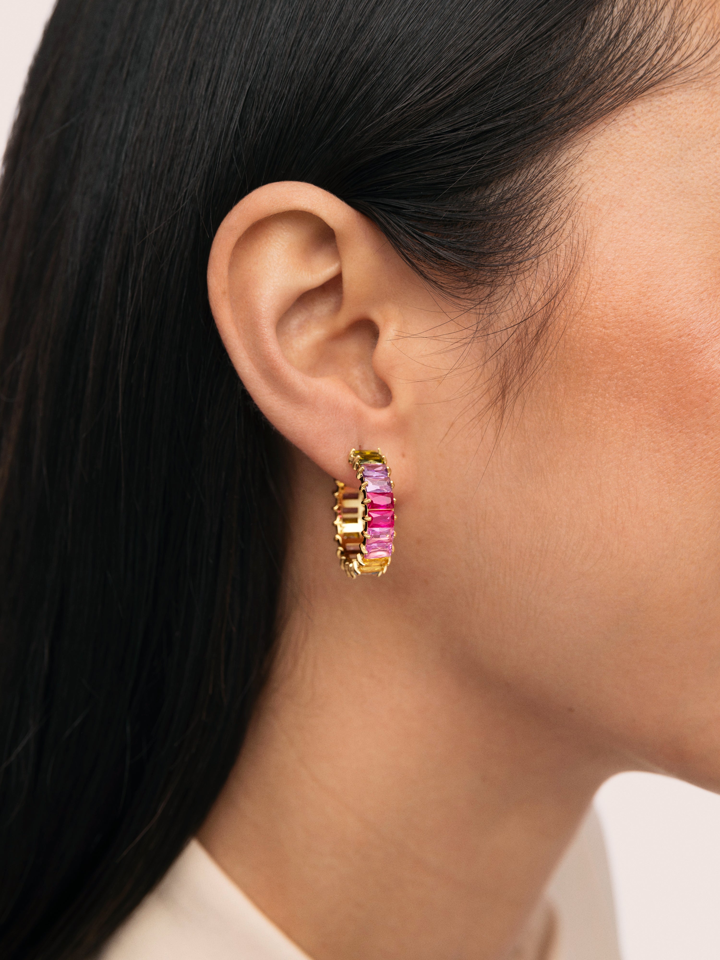 Pendientes Sia Berries Acero Baño Oro