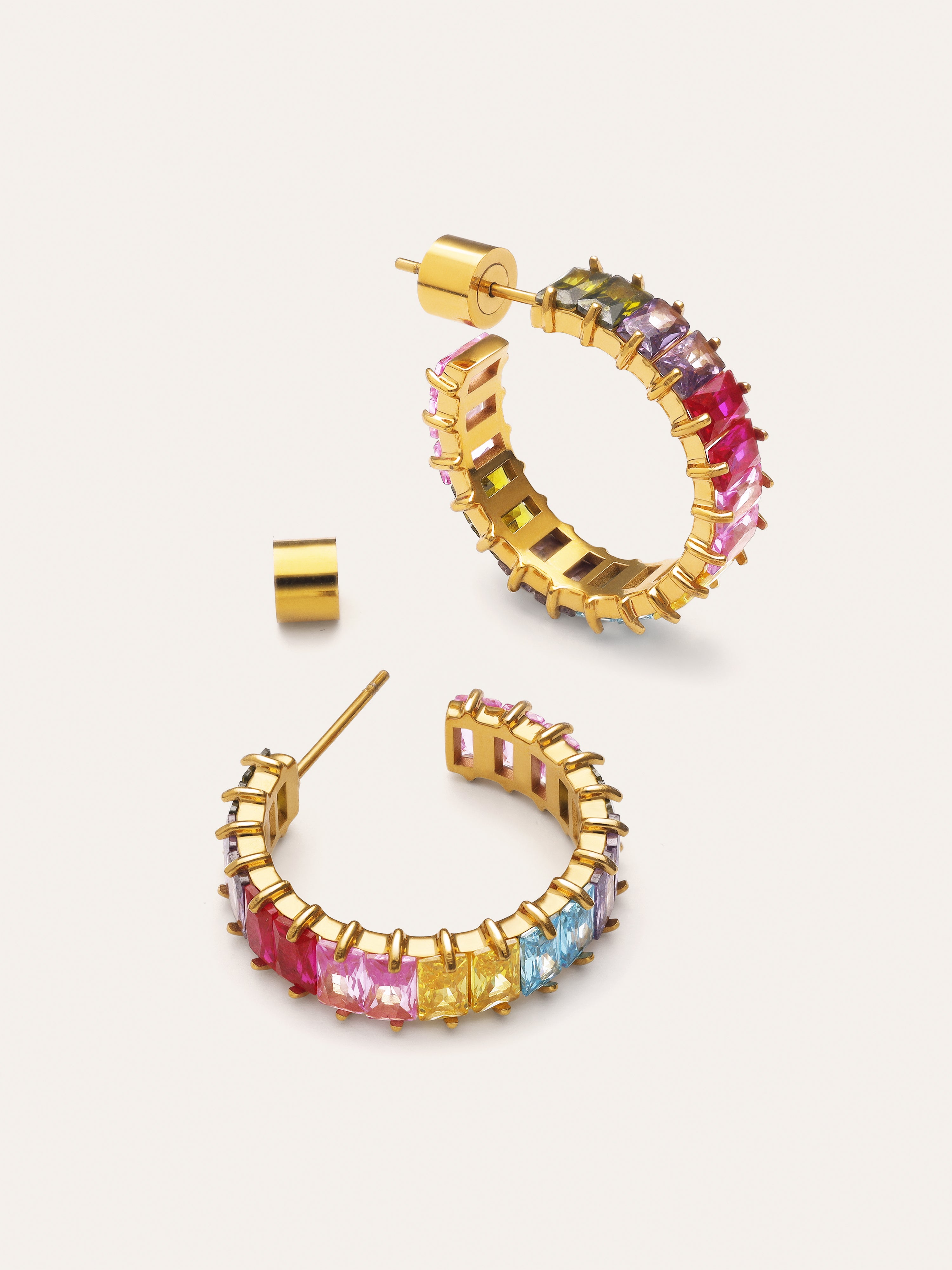 Pendientes Sia Berries Acero Baño Oro