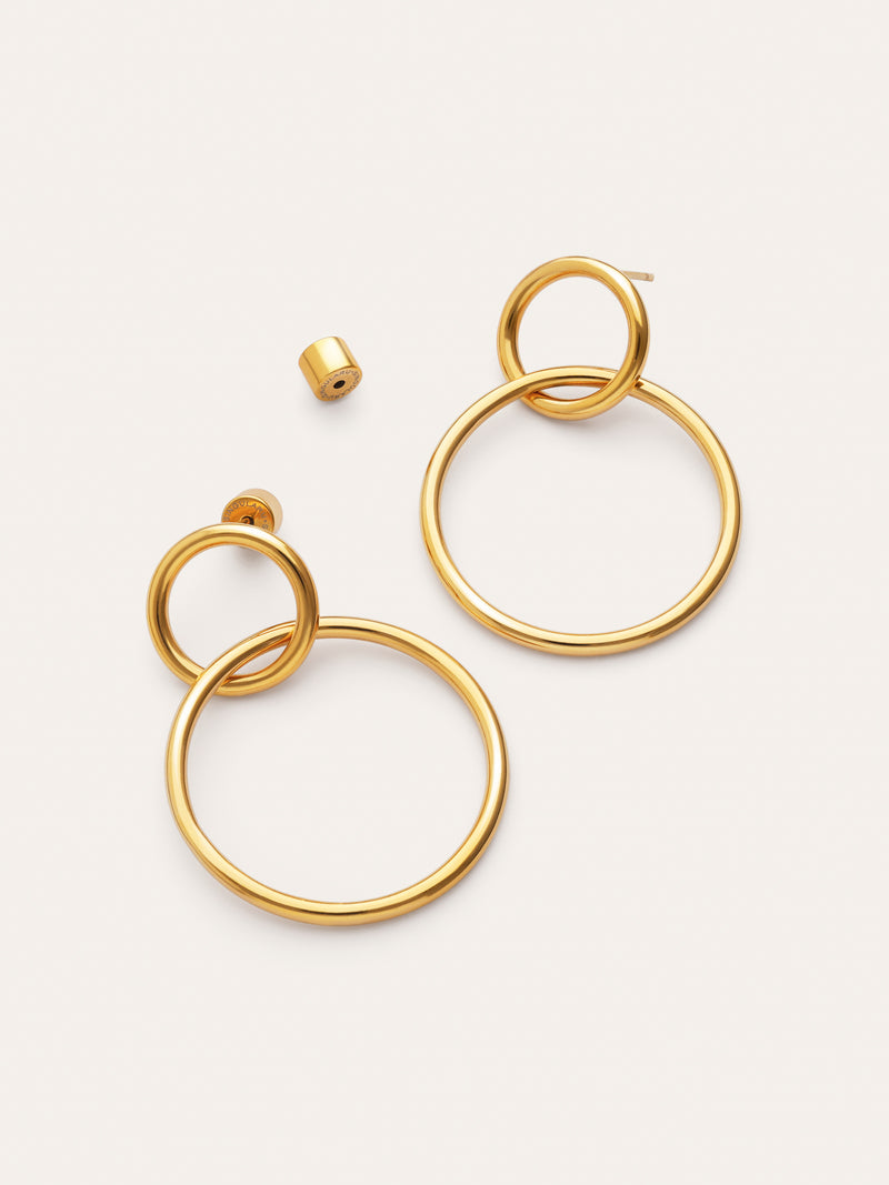 Pendientes Sister Acero Baño Oro